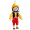 Bábka na tyči bez nití Pinocchio, 20 cm