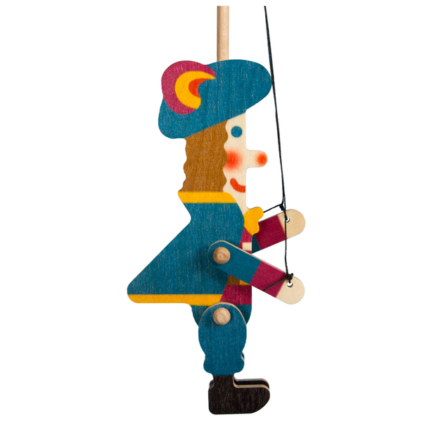 Drevoplošná bábka Princ, 15 cm