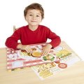 Melissa & Doug - Blok s adhéznymi samolepkami Jedlo, 150+