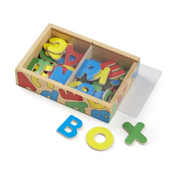 Melissa & Doug - Drevená magnetická Abeceda, 52 ks
