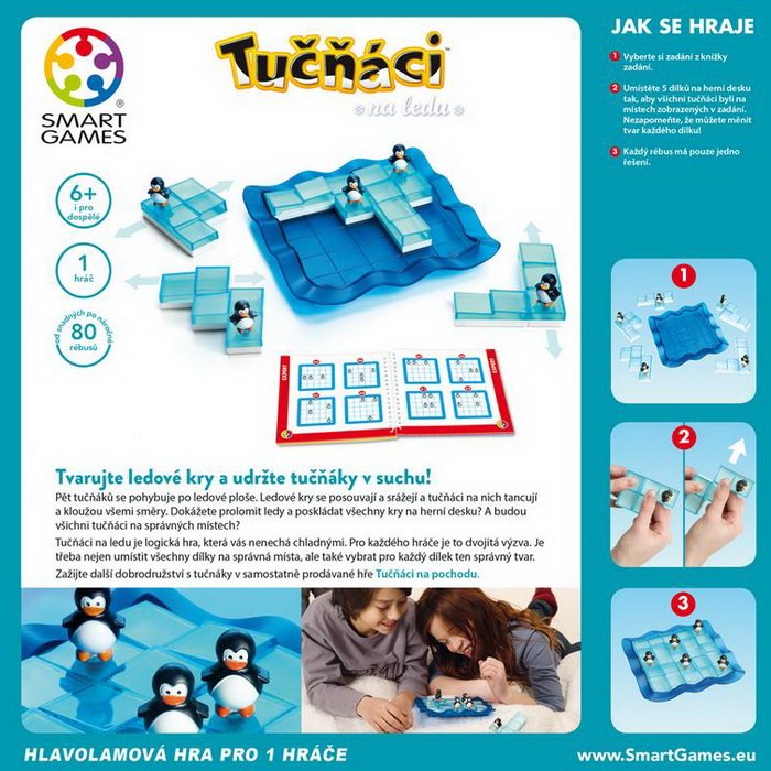 Smart Games Tučniaky na ľade, 80 rébusov