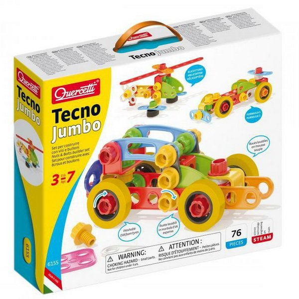 Quercetti Tecno Jumbo, 76 dielikov