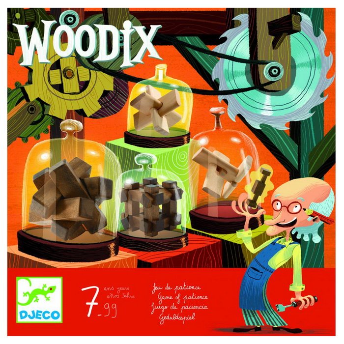 Djeco Woodix 6 hlavolamov pre deti