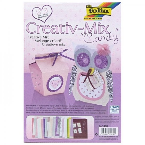 Folia Kreatívna sada papierov - Candy, 83 ks