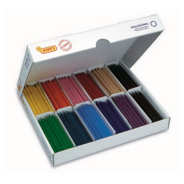 Školské balenie Jovi Plasticolor - dlhé pastelky šesťhranné 300 ks