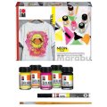 Marabu Farby na textil Neon, sada 4 x 15 ml