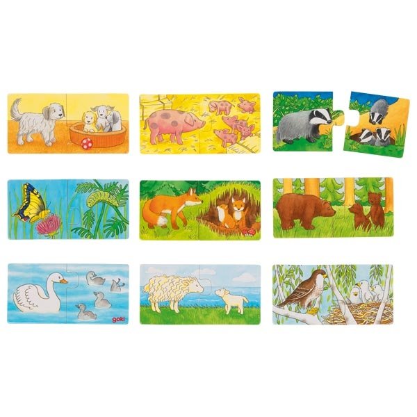 Goki Minipuzzle Kto k sebe patrí?