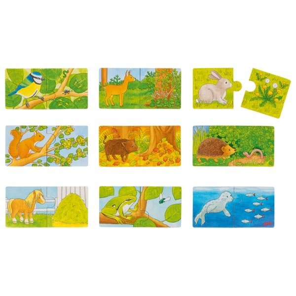 Goki Minipuzzle Kto sa čím kŕmi?