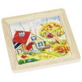 Goki Viacvrstvové puzzle Štyri ročné obdobia, 54 dielikov
