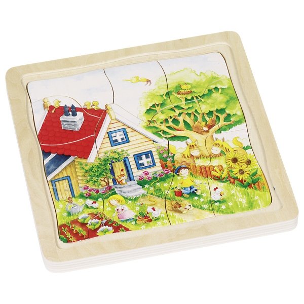 Goki Viacvrstvové puzzle Štyri ročné obdobia, 54 dielikov