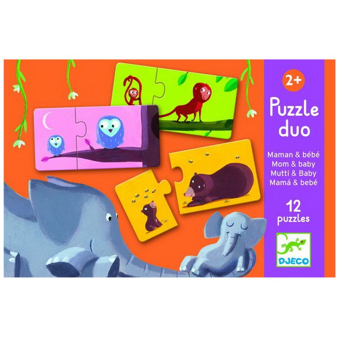 Djeco Puzzle duo Mama a dieťa