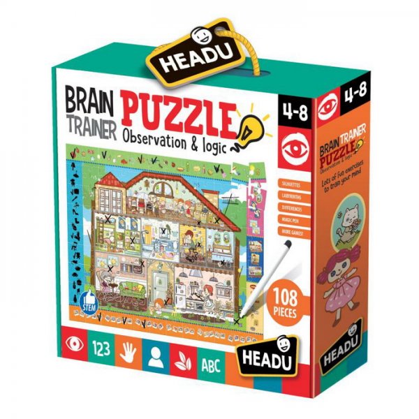 Didaktické puzzle Hlavolam, 108 dielikov