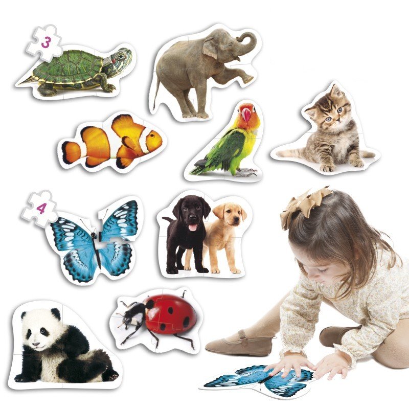 Akros Maxi puzzle Zvieratá, 9v1