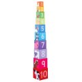 Bigjigs Toys Drevené didaktické kocky Farma, 10 ks
