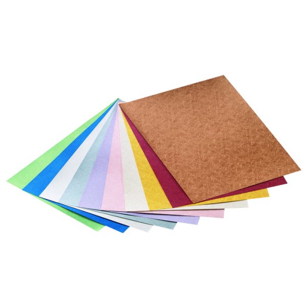 Kreatívny kartón A4+ s metalickým motívom Nite 230g, 10 listov