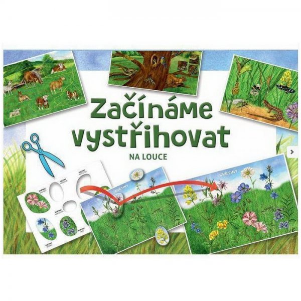 Vystrihovačka Začíname vystrihovať Na lúke 5+