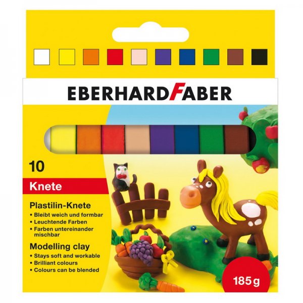 Eberhard Faber Modelovacia hmota Colori, 10 farieb