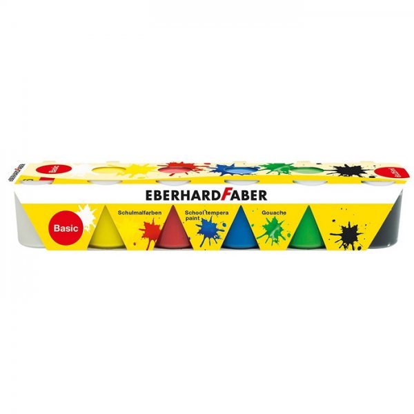 Eberhard Faber Temperové farby základné 6 x 25 ml
