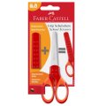 Faber Castell Nožnice Grip s krytom červené, 13 cm