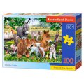 Castorland Puzzle Zvieratká na farme, 100 dielikov