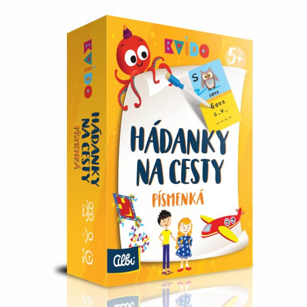 Kvído Hádanky na cesty Písmenká
