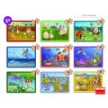Školská sada Akros puzzle zvieratká, 9v1