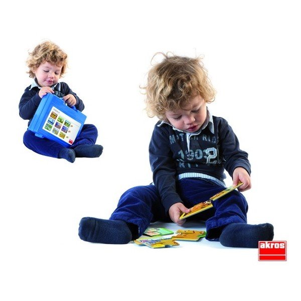 Školská sada Akros puzzle zvieratká, 9v1