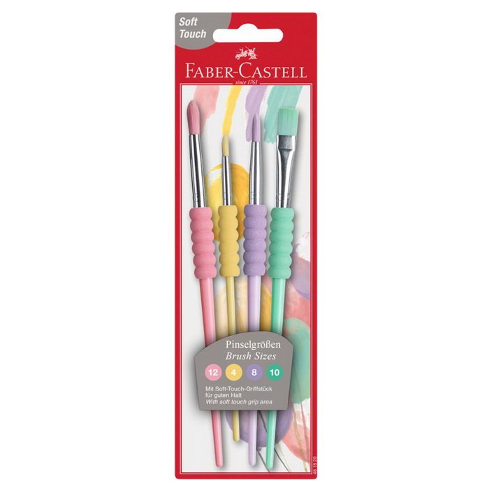 Faber Castell Set štetcov Soft 4 ks, pastelové