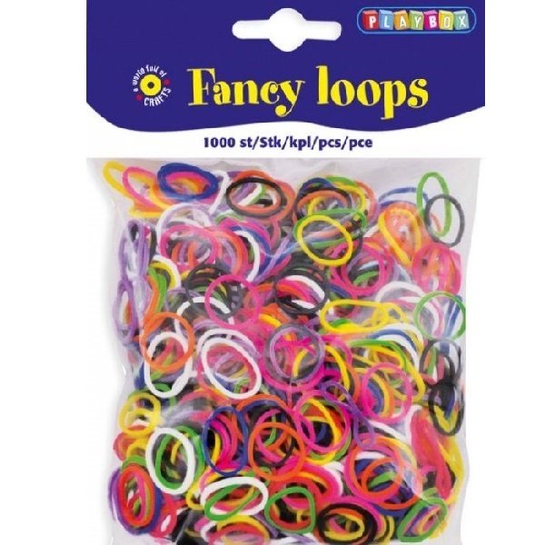 Playbox Gumičky Loops, mix 1000 ks