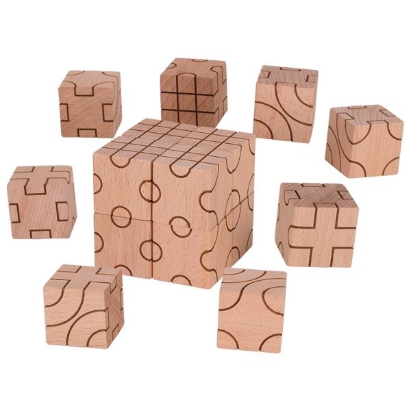 Goki Stavebné kocky Geometria, 16 ks