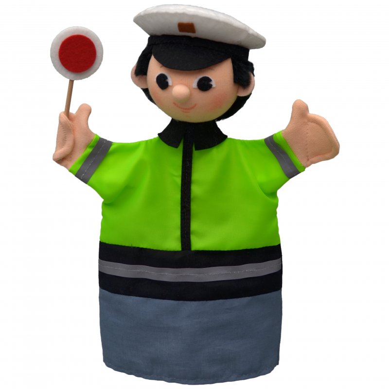 Maňuška klasická Policajt, 27 cm