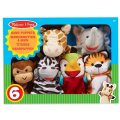 Melissa & Doug - Maňušky Safari, 6 ks
