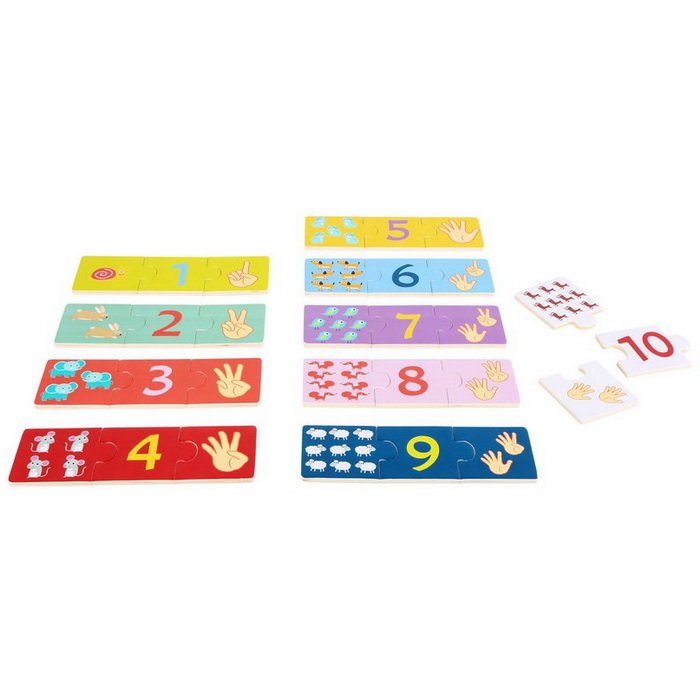 Small Foot Puzzle Počítame a priraďujeme, 30 ks