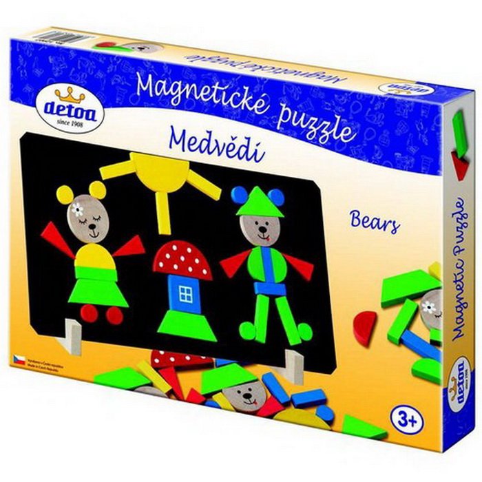 Detoa Magnetické dieliky Medvede, 37 ks