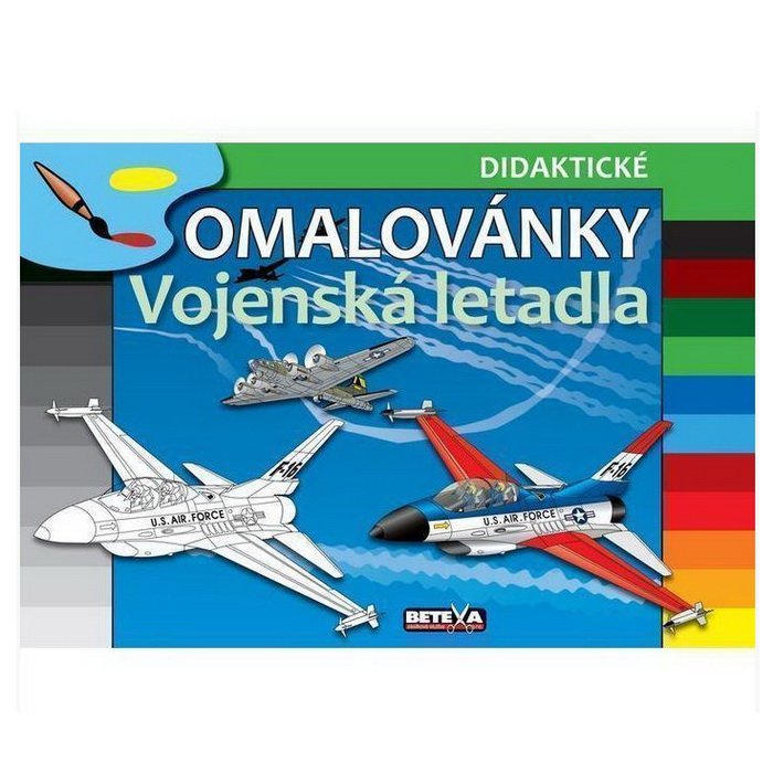 Betexa Vojenské lietadlá - didaktická maľovanka