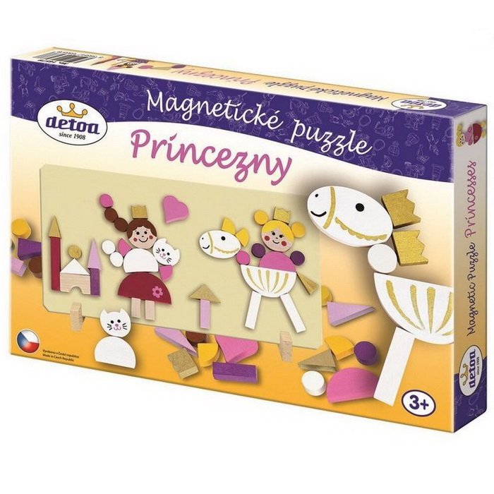 Detoa Magnetické dieliky Princezny, 45 ks