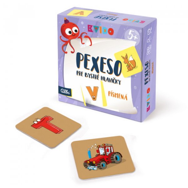 Kvído Pexeso pre bystré hlavičky 5+ Písmená