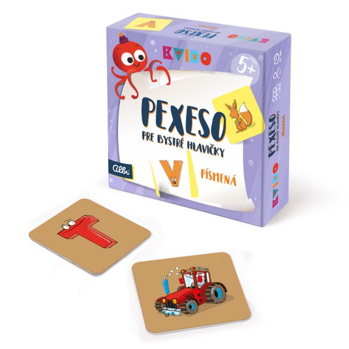 Kvído Pexeso pre bystré hlavičky 5+ Písmená