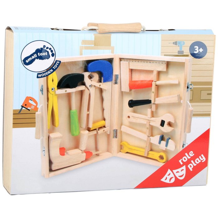 Small Foot Drevený box s náradím, 12 ks