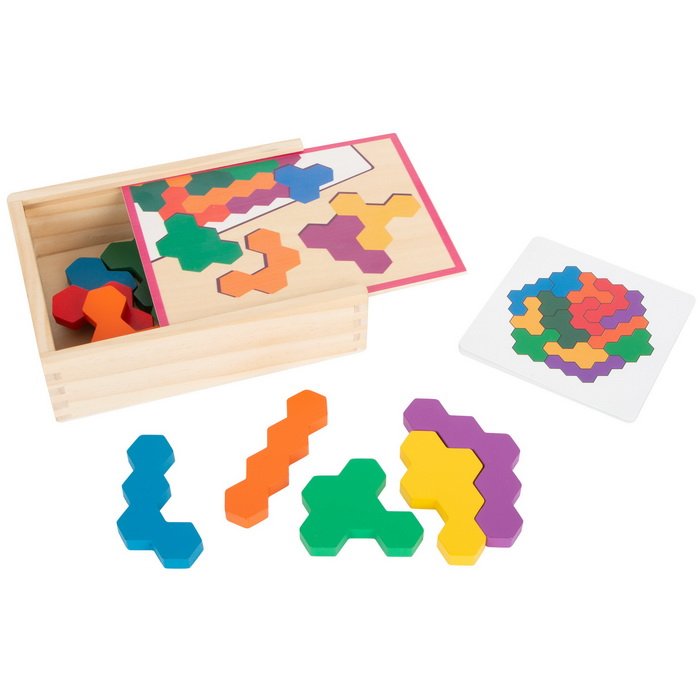 Small Foot Mozaika logická skladačka Hexagon