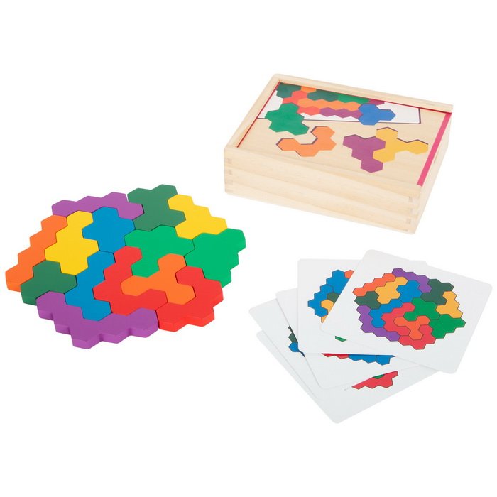 Small Foot Mozaika logická skladačka Hexagon