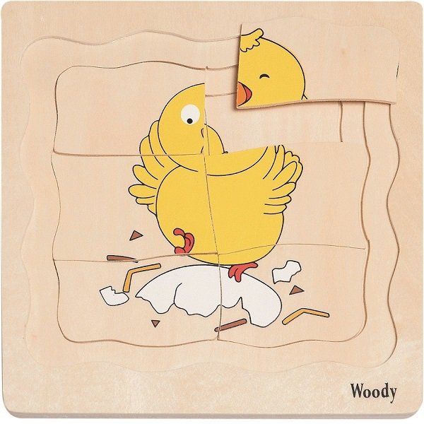 Woody Puzzle Vývoj sliepočky