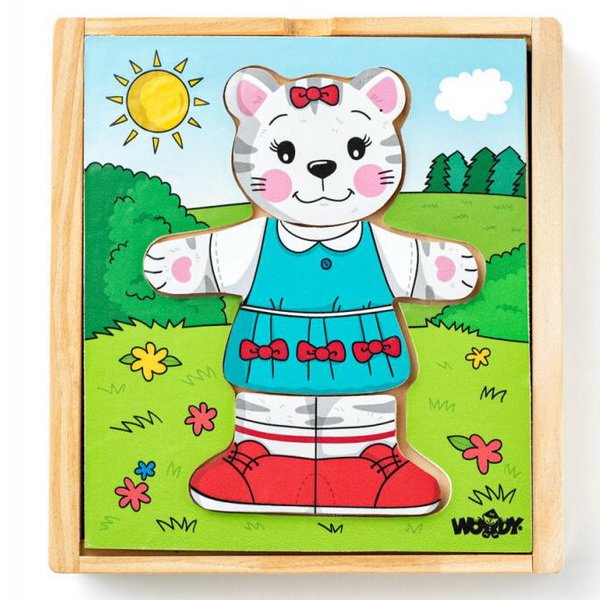 Woody Šatníková skriňa Mačička, 18 dielikov