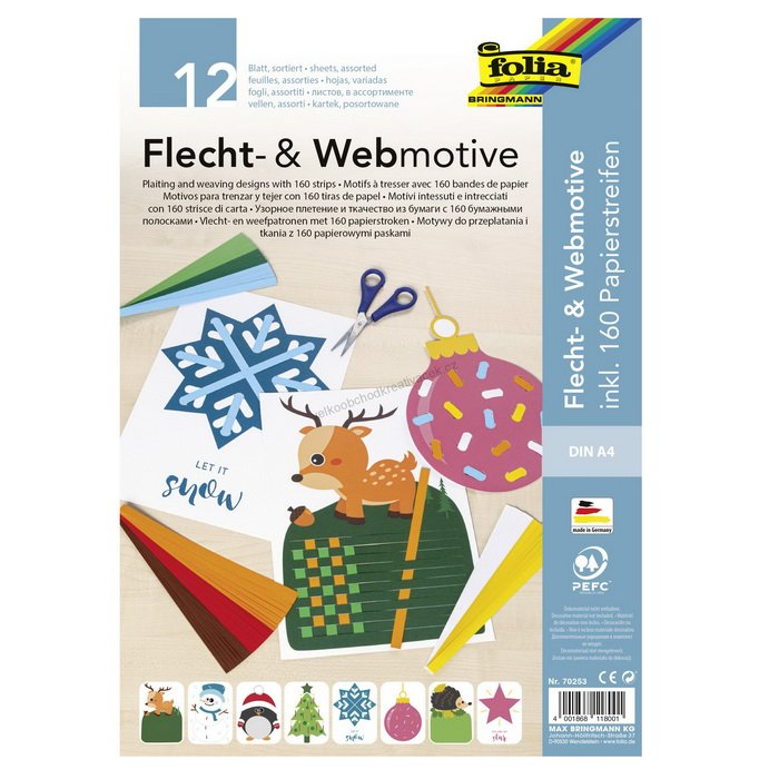 Folia Prepletanie papiera Vianoce