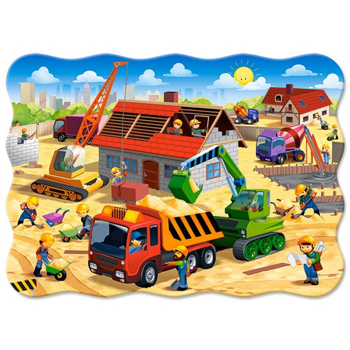 Castorland Puzzle Dom vo výstavbe, 30 dielikov