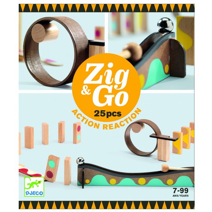 Dominová dráha Zig & Go stavebnica, 25 dielov