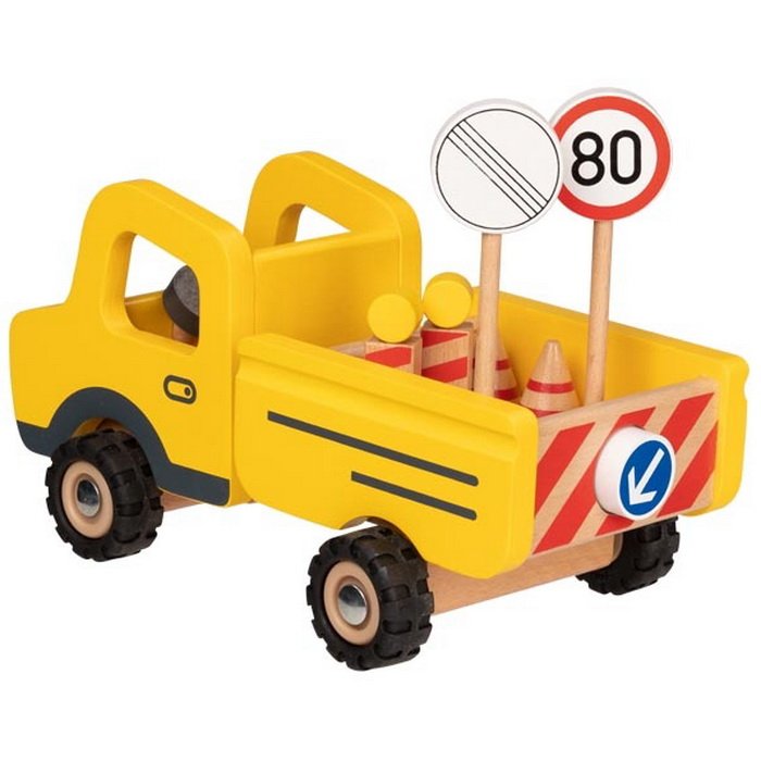 Goki Nákladné auto s dopravnými značkami, 23 cm