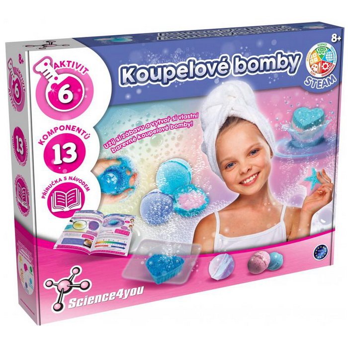 Science4you Kúpeľové bomby, 6 pokusov