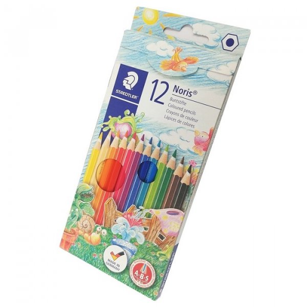 Staedtler farebné šesťhranné ceruzky, Noris Club, 12 ks