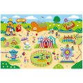 Veľké podlahové puzzle Zábavný park, 60x90 cm